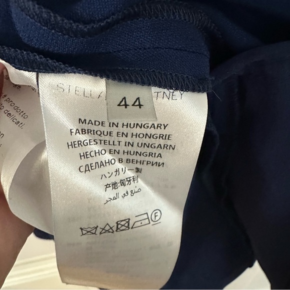 Stella McCartney Women’s Long Tie Sleeve Dress in Midnight Blue Size L, 44 NWT - Picture 7 of 12